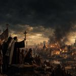 Medieval Siege Beneath Stormy Skies 150x150