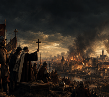Medieval Siege Beneath Stormy Skies 360x320