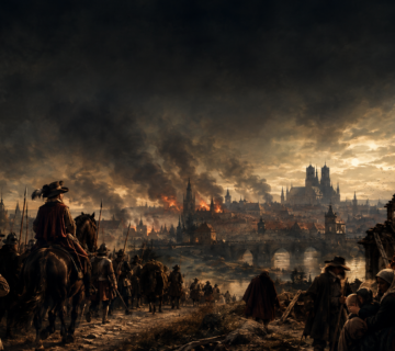 Seventeenth Century War Torn Cityscape 360x320