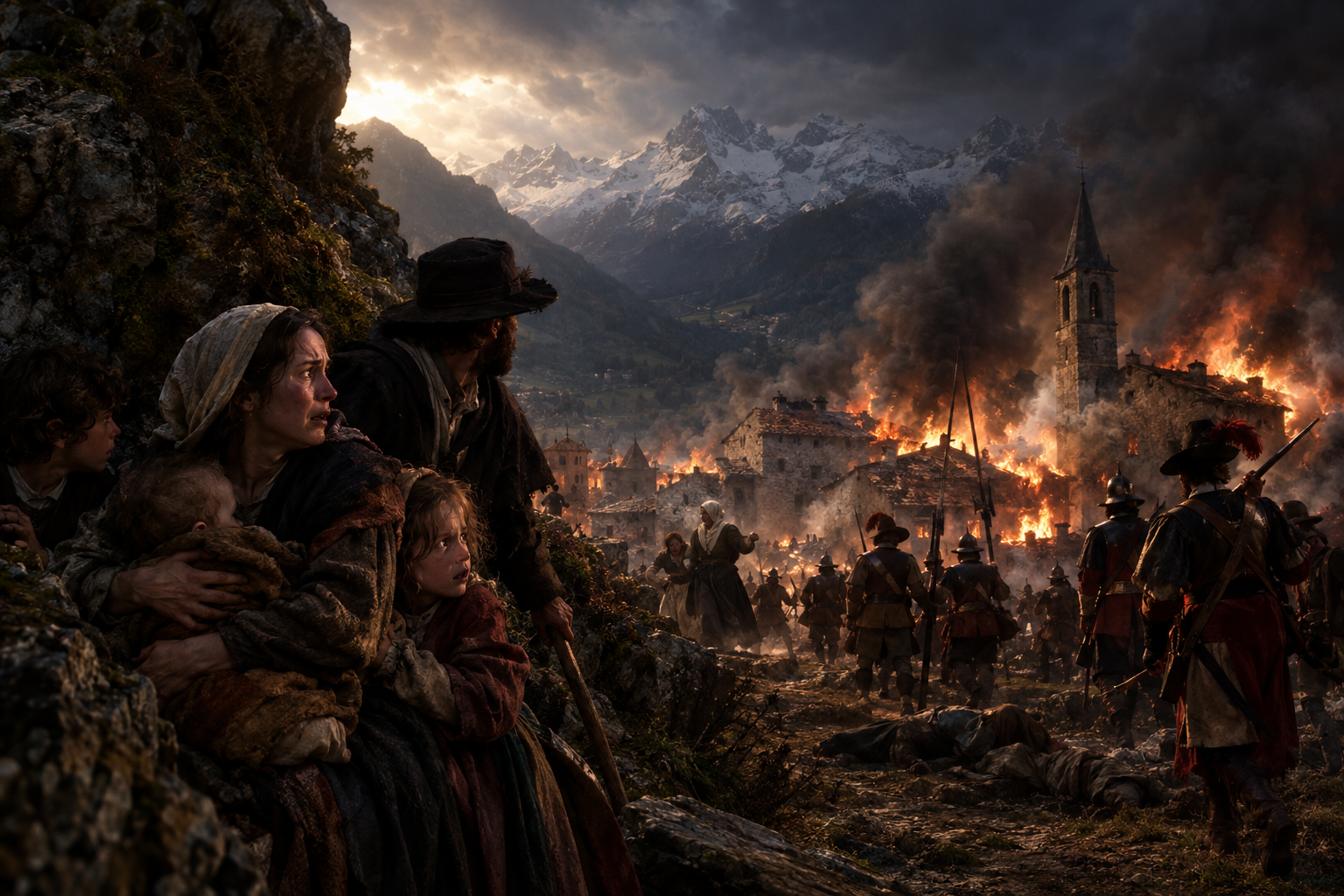 Mountain Village Under Siege
