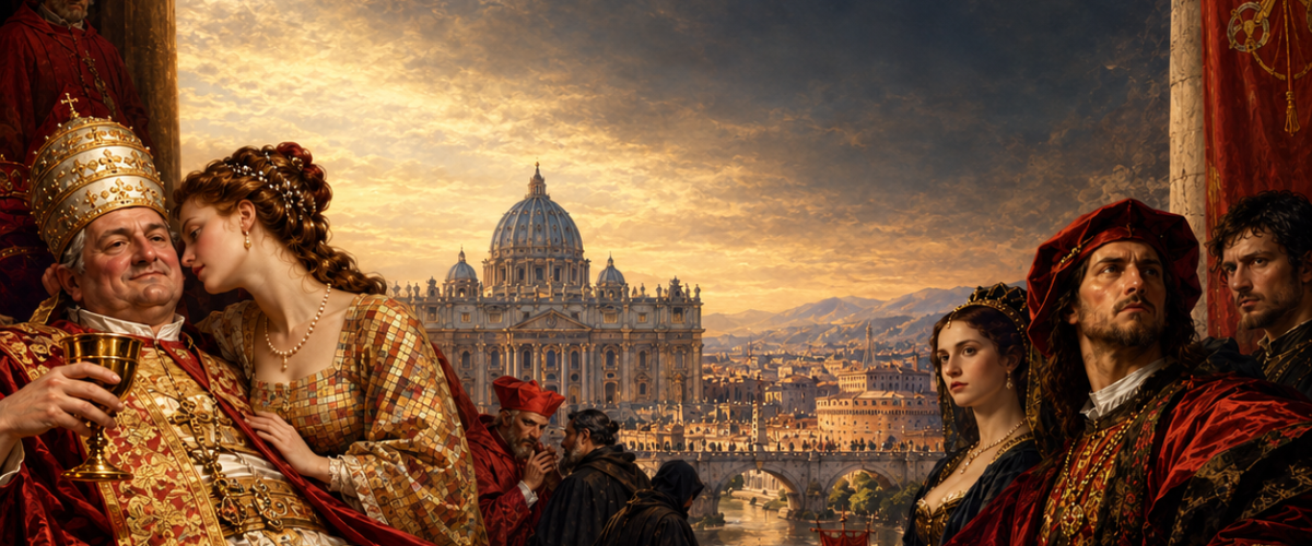 Papal Intrigue Over Renaissance Rome 1200x500