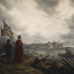 La rochel Red Cloak Overlooking the Besieged Fortress 150x150