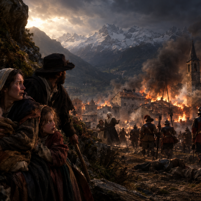 Mountain Village Under Siege
