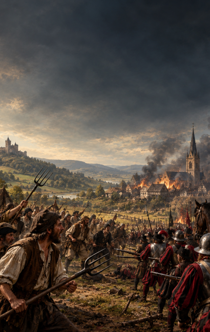 Peasant Uprising at the Burning Village