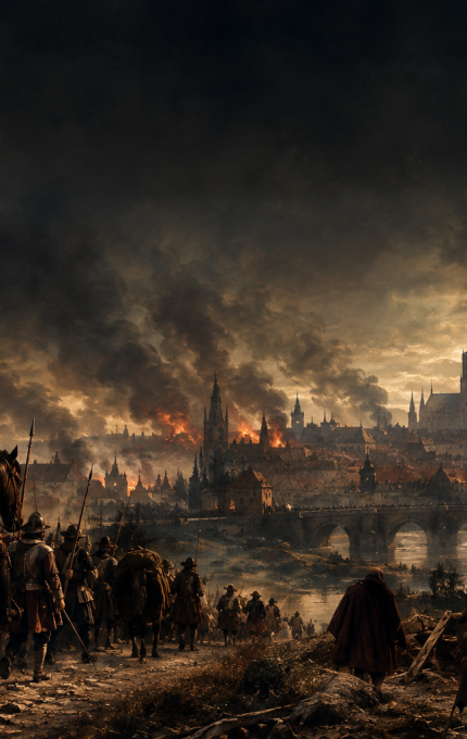 Seventeenth-Century-War-Torn Cityscape